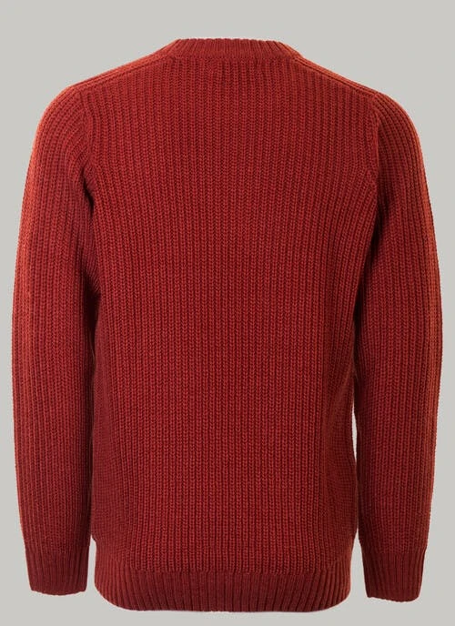 Crew Neck Fishermans Rib Jumper 3 Crew Neck Fishermans Rib Jumper - Image 3