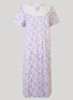 Floral Woven Yoke Nightie