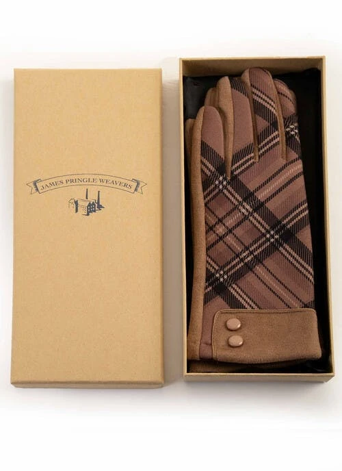 Faux Moleskin Tartan Gloves 4 Faux Moleskin Tartan Gloves - Image 4