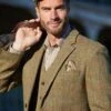 Green HARRIS TWEED Uist Jacket Regular