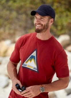 Rust Graphic Print T Shirt